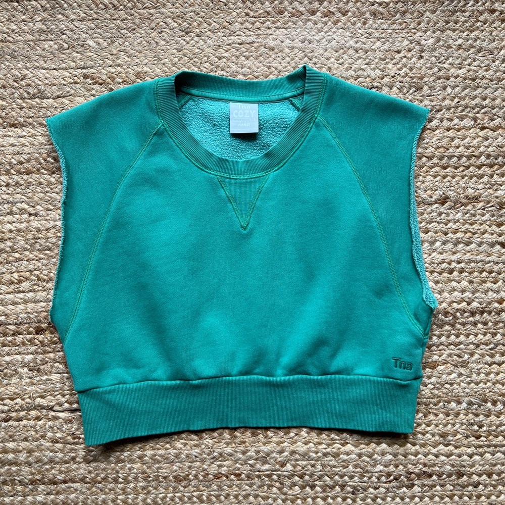 TNA COZY Perfect | Crop Top Green M